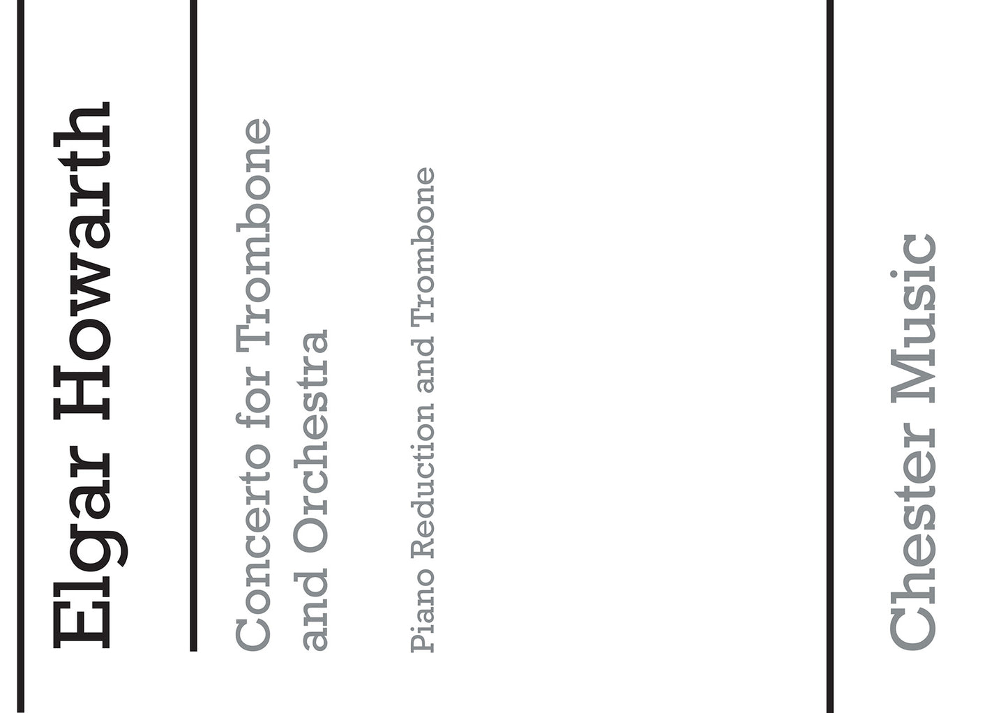 Concerto For Trombone And Orchestra, Livre pour trombone et Piano