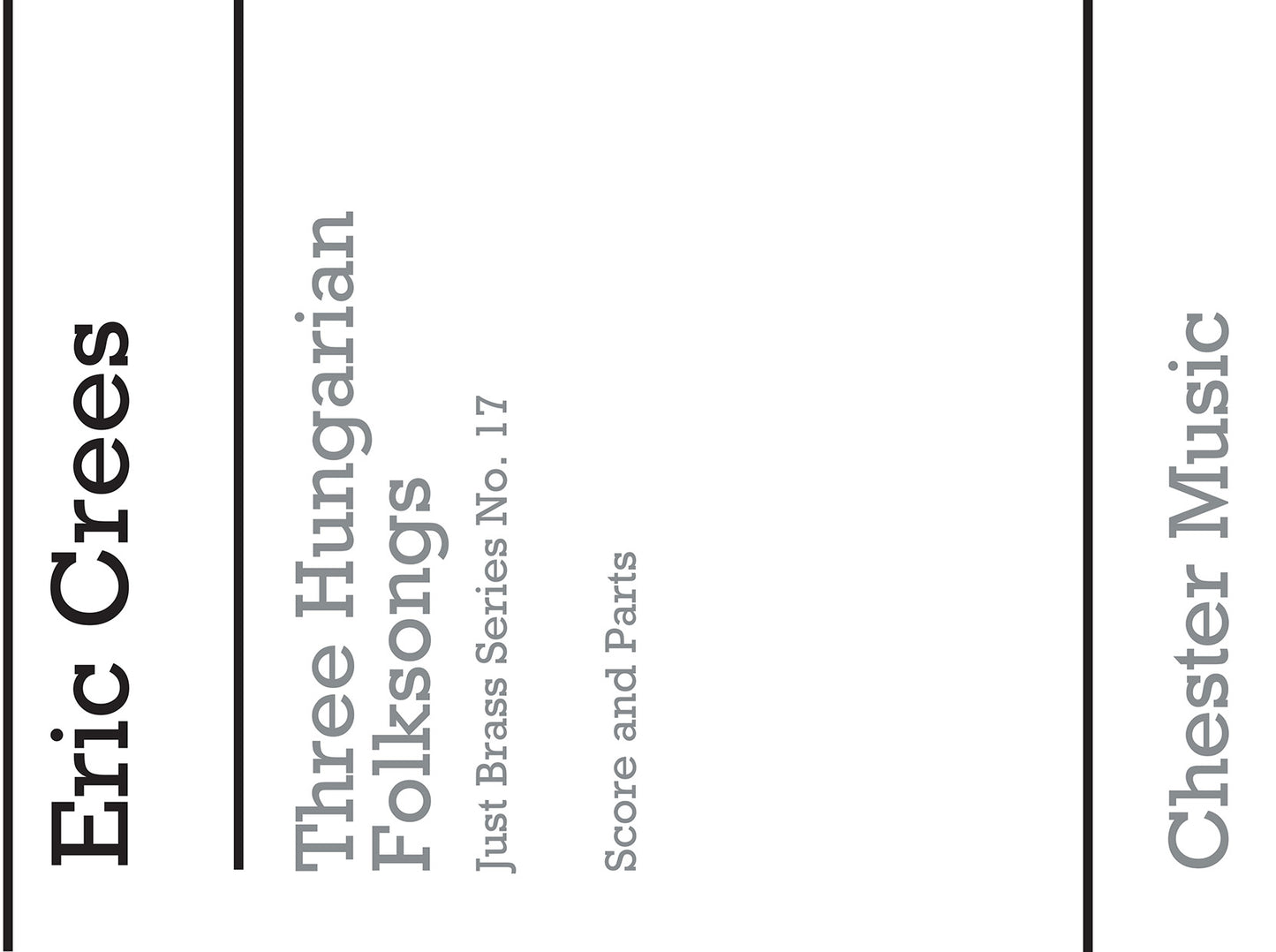 Three Hungarian Folksongs de Eric Crees, Partition + parties pour ensemble de cuivres