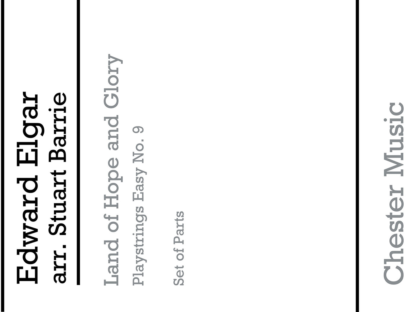 Playstrings Easy No. 9: Land Of Hope And Glory de Edward Elgar, Livre pour orchestre