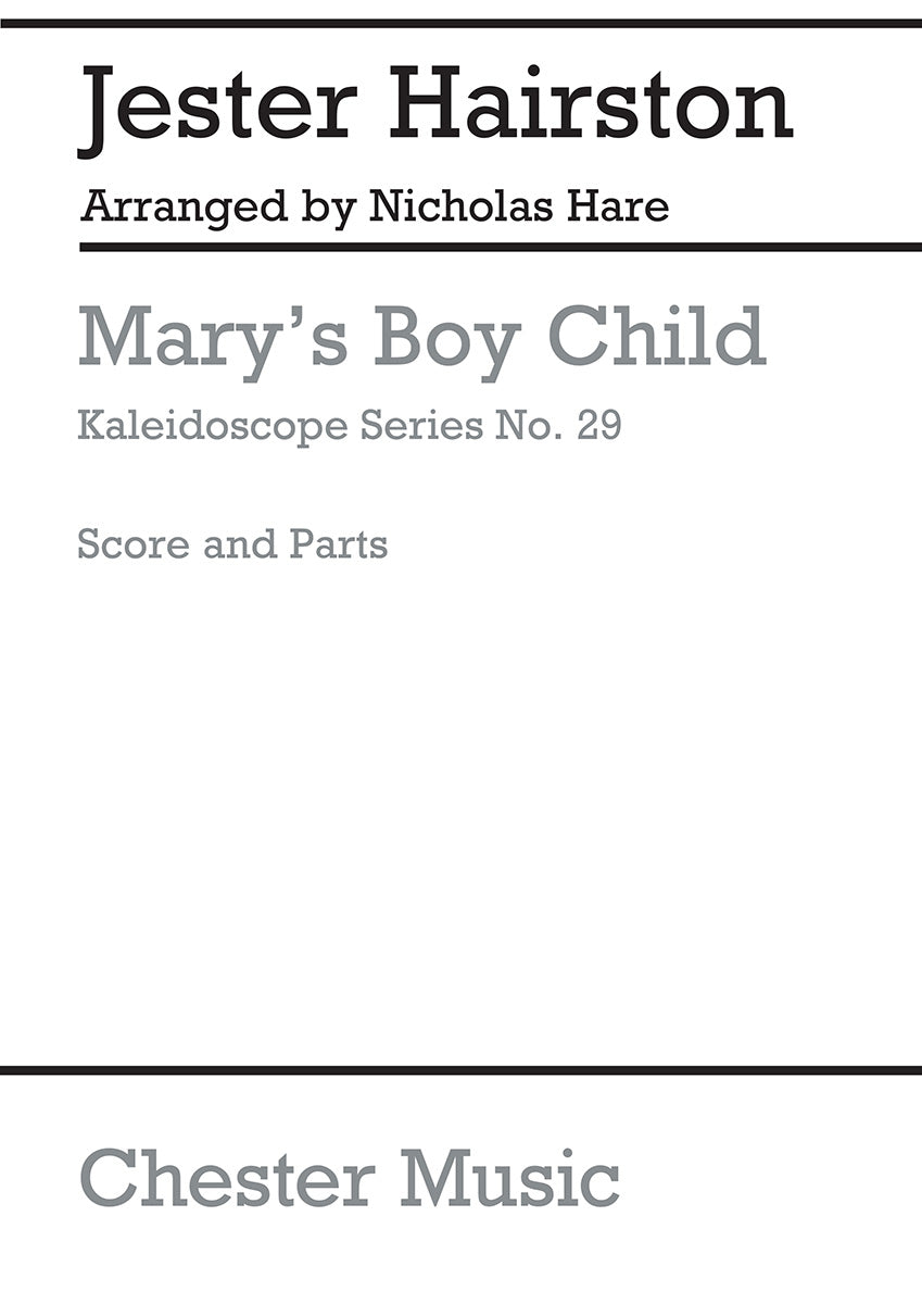 Kaleidoscope: Mary's Boy Child de Jester Hairston, Partition + parties pour ensemble flexible