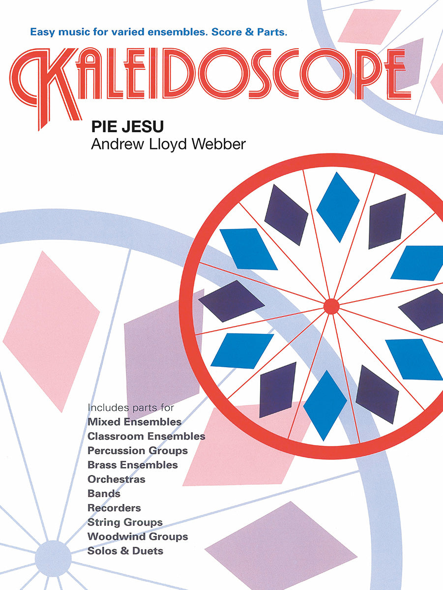 Kaleidoscope: Pie Jesu (Requiem) de Andrew Lloyd Webber, Partition + parties pour ensemble flexible à 7 voix