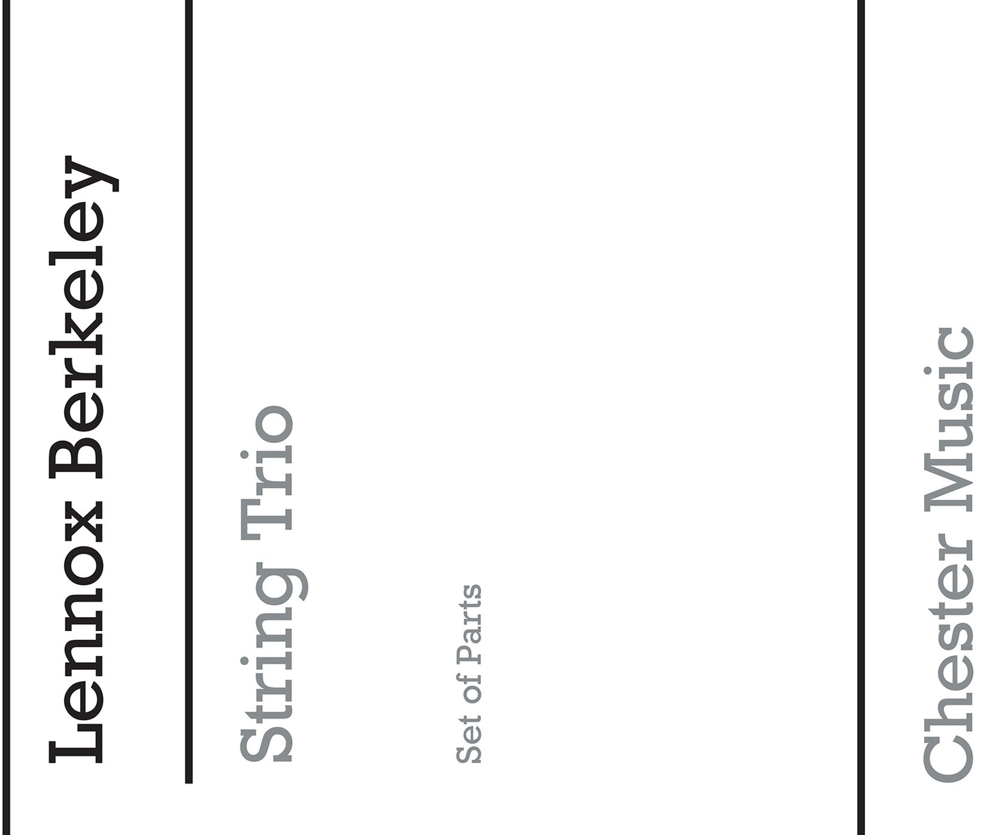 String Trio Op. 19 (Parts) de Lennox Berkeley, Livre pour instruments à cordes