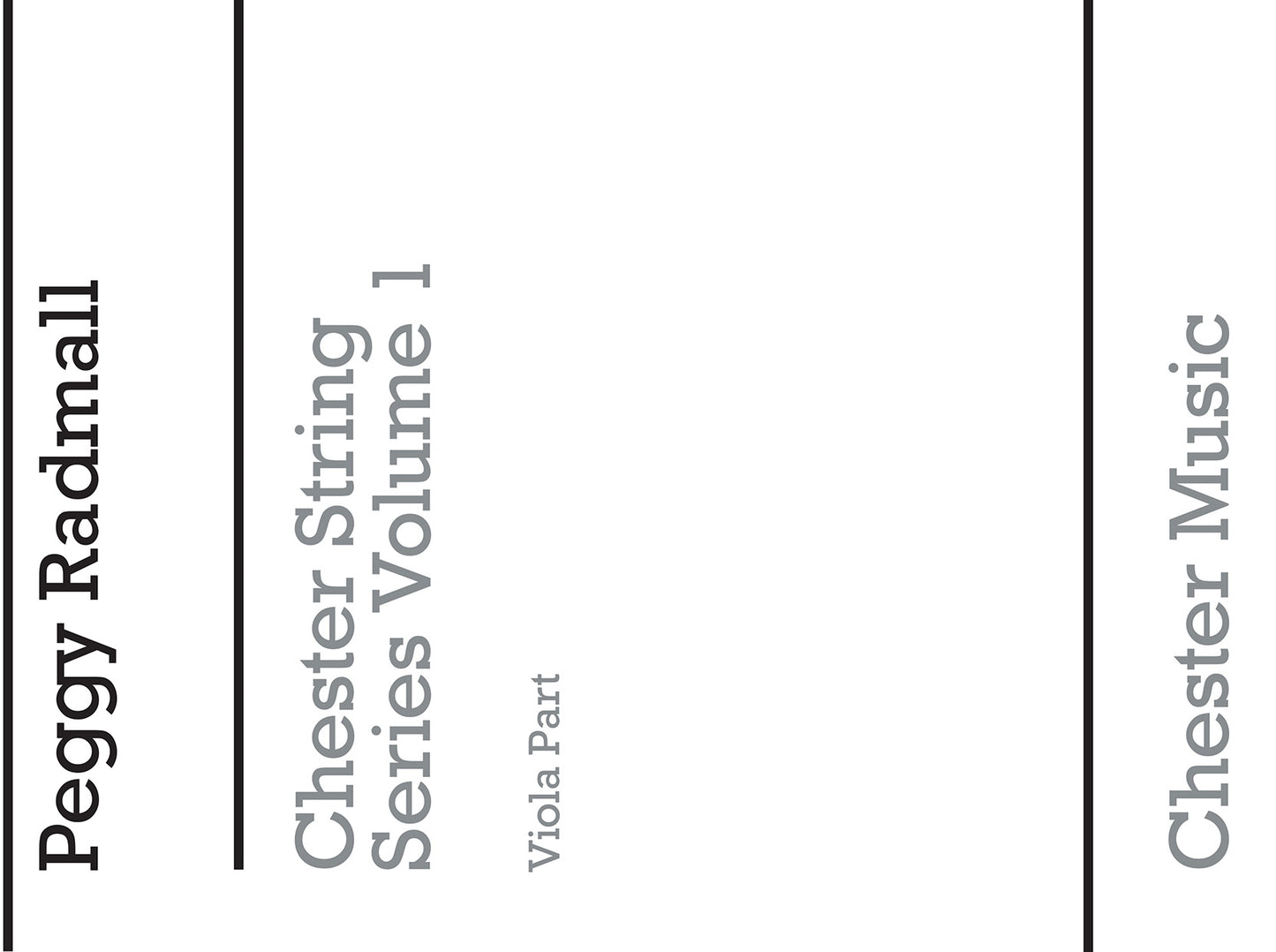 Chester String Series Viola Book 1 de Peggy Radmall, Livre pour alto