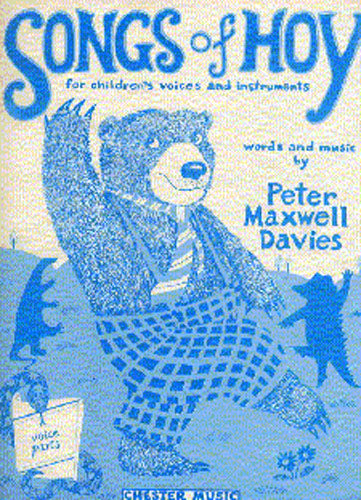 Songs Of Hoy Voice Parts de Peter Maxwell Davies, Livre pour voix et Flûte à bec et Accompagnement de piano et Guitare
