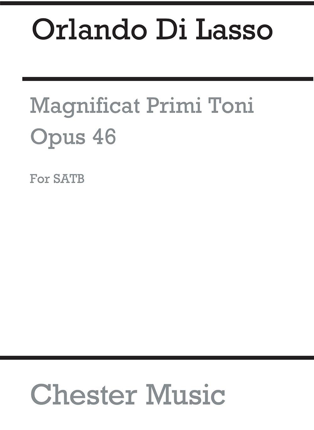 Magnificat Octavi Toni (Collins) de Orlando di Lasso, Partition chorale pour sATB