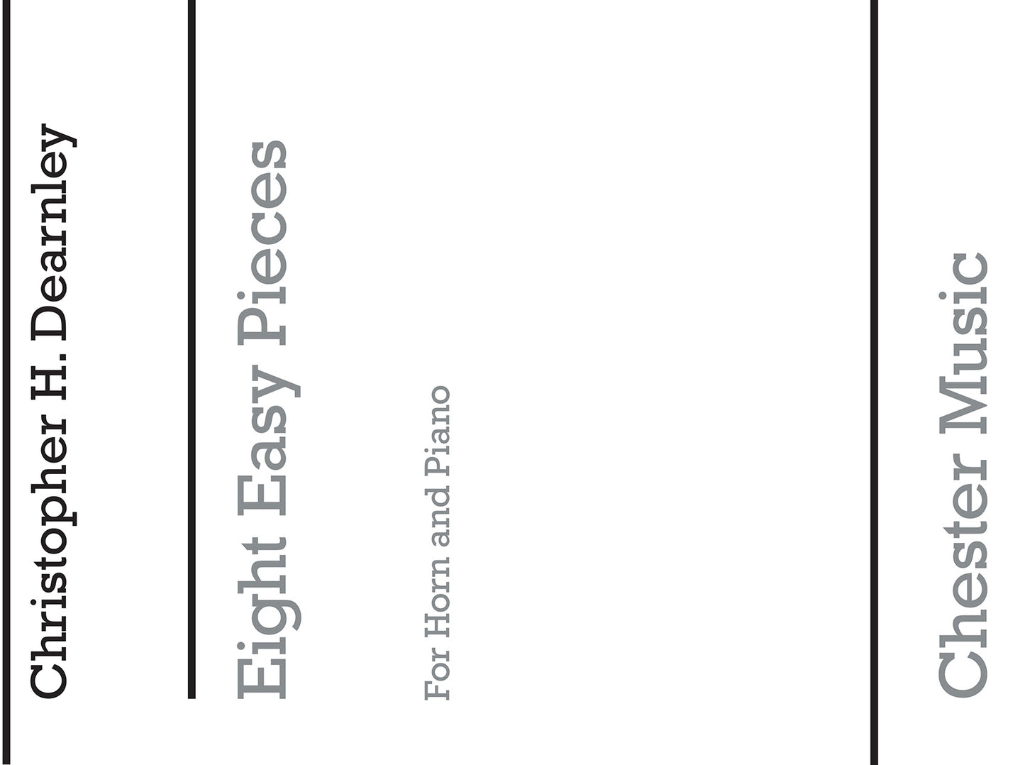 8 Easy Pieces For Horn And Piano de Christopher Dearnley, Livre pour cor et Piano