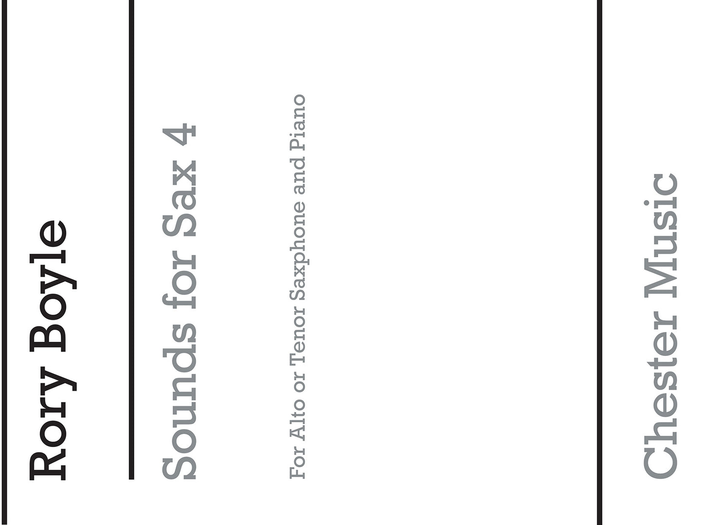 Sounds For Sax 4 de Rory Boyle, Livre pour saxophone et Piano