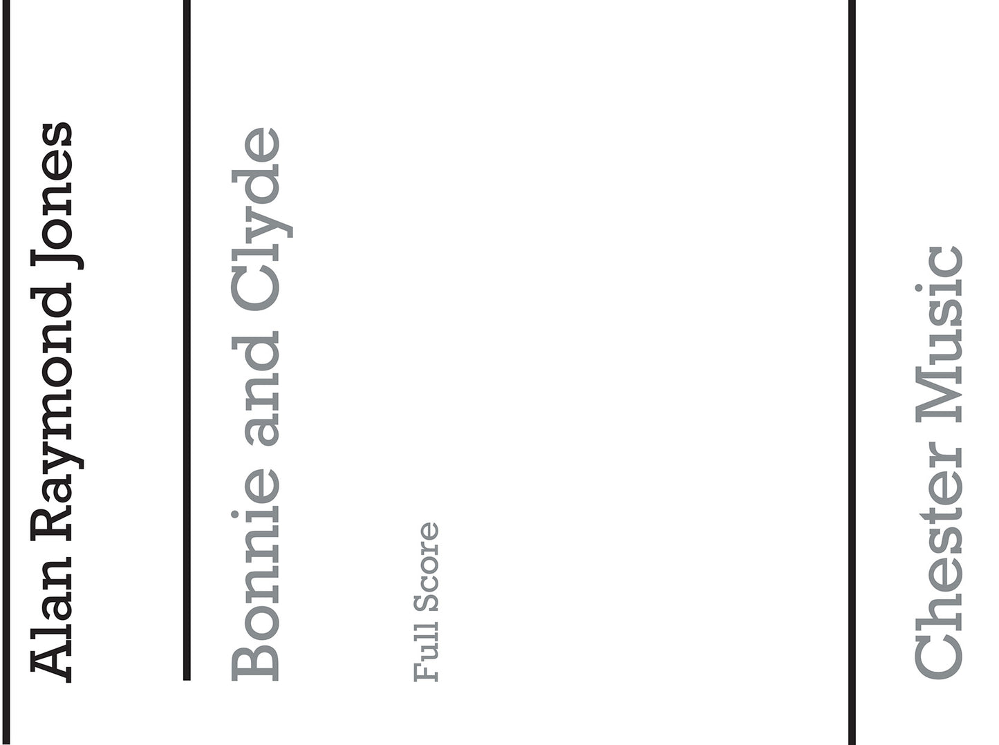Bonnie And Clyde de Alan Jones, Livre pour melody Line et Lyrics et Chords