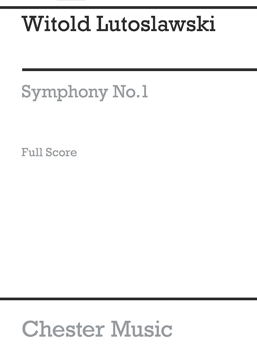 Symphony No. 1 Full Score de Witold Lutoslawski, Partition pour orchestre