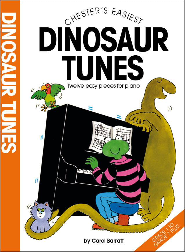 Chester's Easiest Dinosaur Tunes de Carol Barratt, Livre pour piano