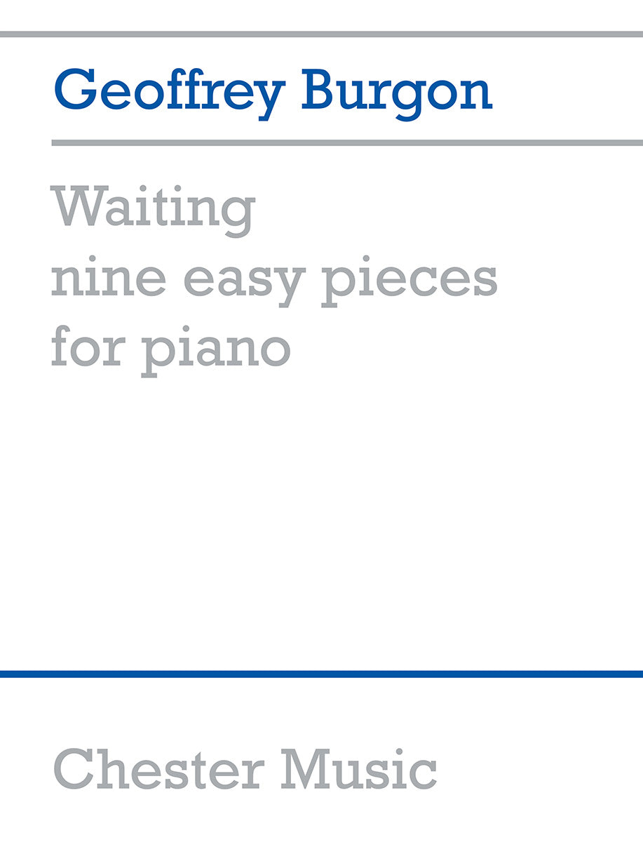 Waiting de Geoffrey Burgon, Livre pour piano