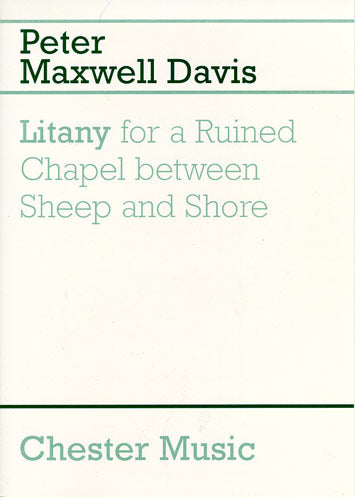 Litany For A Ruined Chapel Between Sheep And Shore de Peter Maxwell Davies, Livre pour trompette