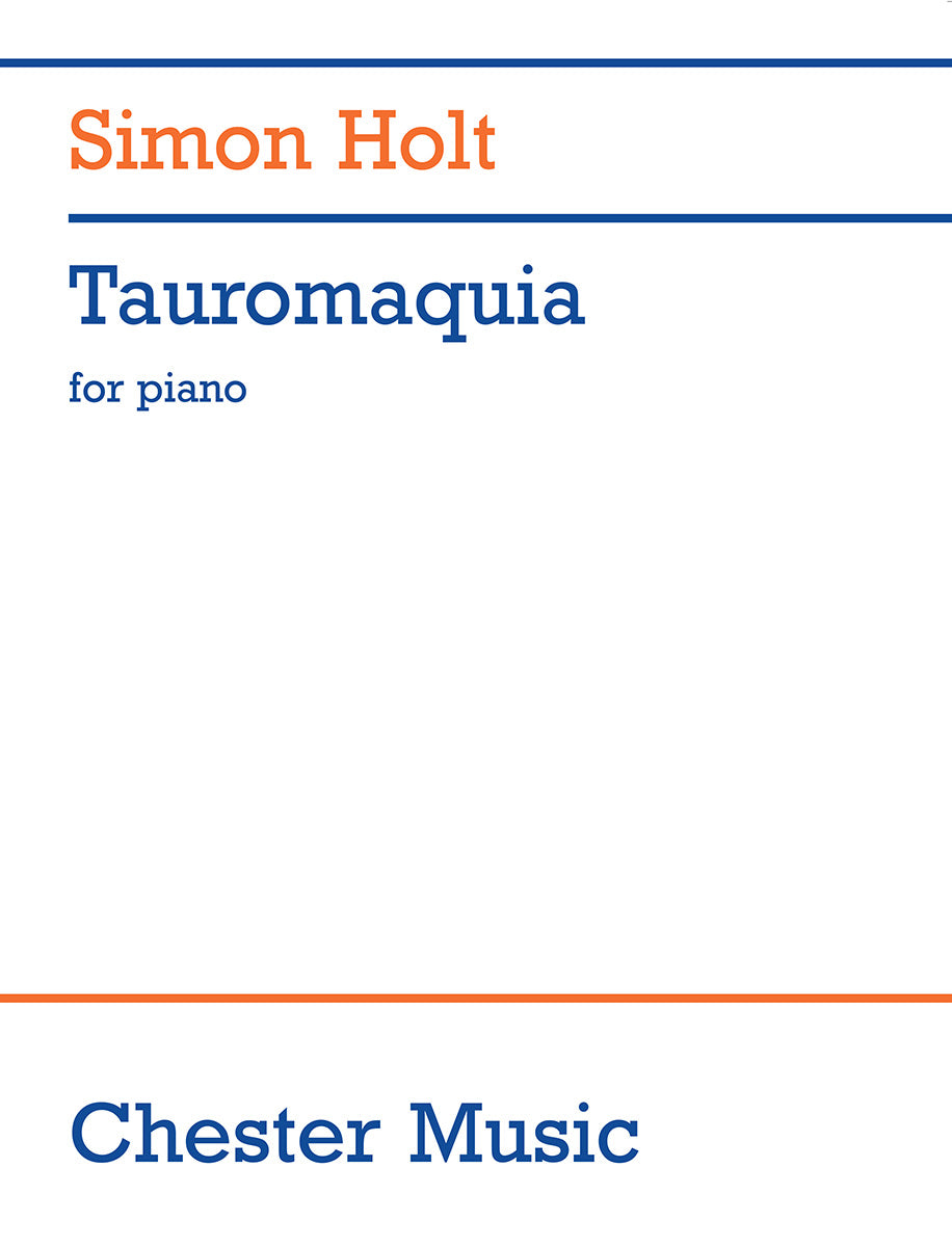 Tauromaquia Piano Solo de Simon Holt, Livre pour piano