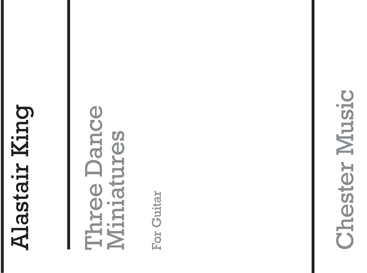 Three Dance Miniatures de Alastair King, Livre pour guitare