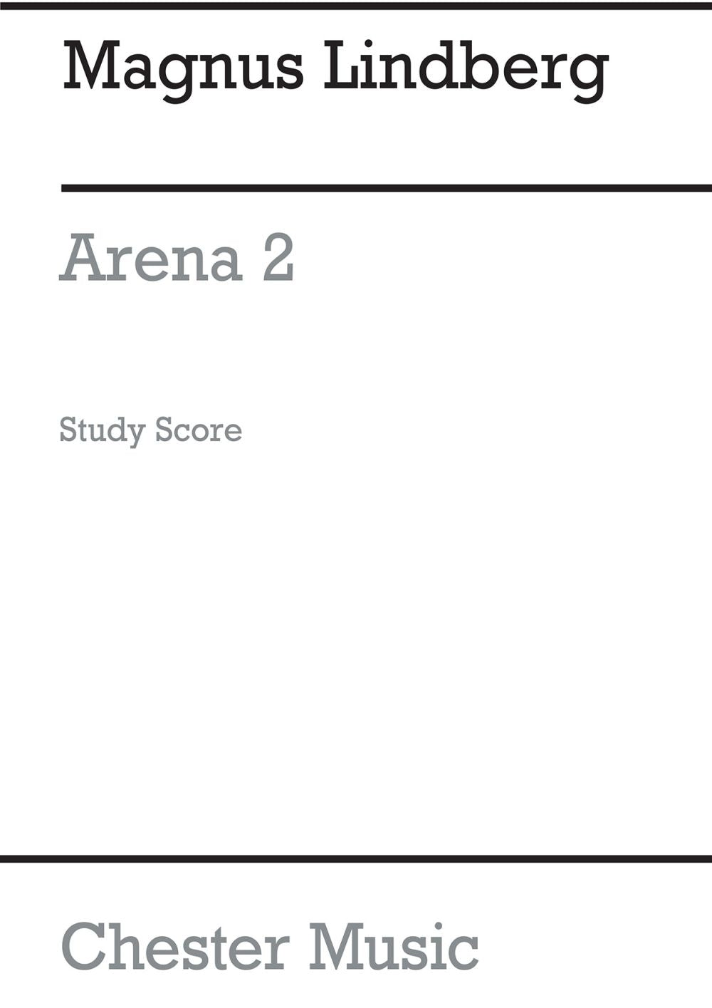 Arena 2 de Magnus Lindberg, Partition d'étude pour orchestre
