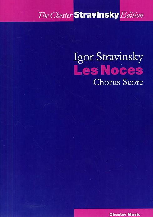 Les Noces de Igor Stravinsky, Livre pour voix