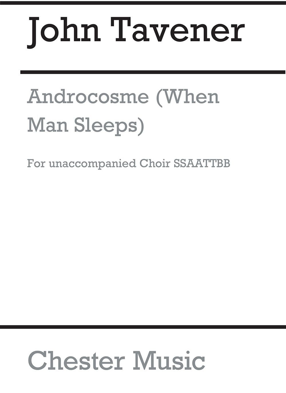 Androcosme Movement 10 From Miroir Des Poemes de John Tavener, Partition chorale pour sSAATTBB