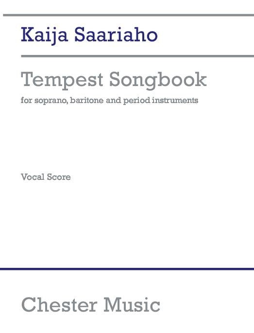 Tempest Songbook de Kaija Saariaho, Réduction pour piano pour soprano et Baryton et Instruments