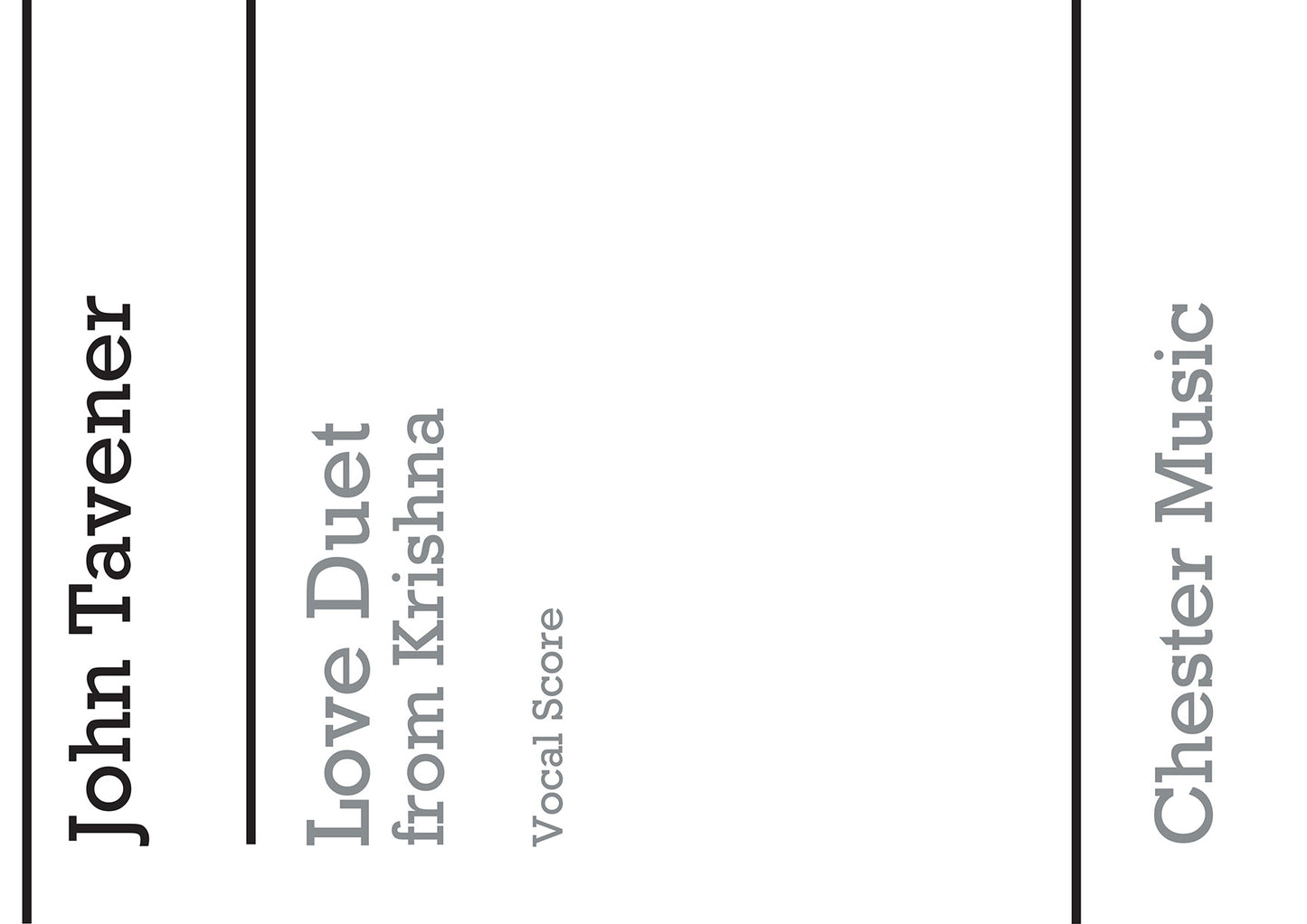 Love Duet From Krishna de John Tavener, Réduction pour piano pour soprano et Ténor et Orchestre