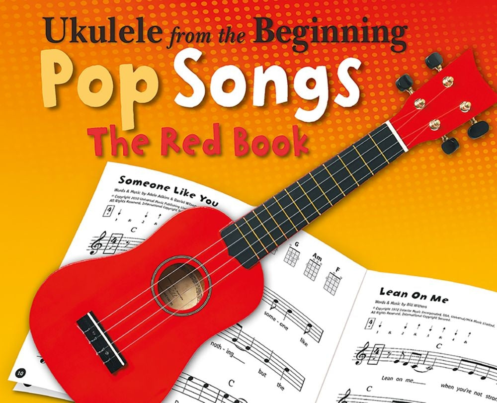 Ukulele From The Beginning Pop Songs (Red Book), Livre pour ukulélé