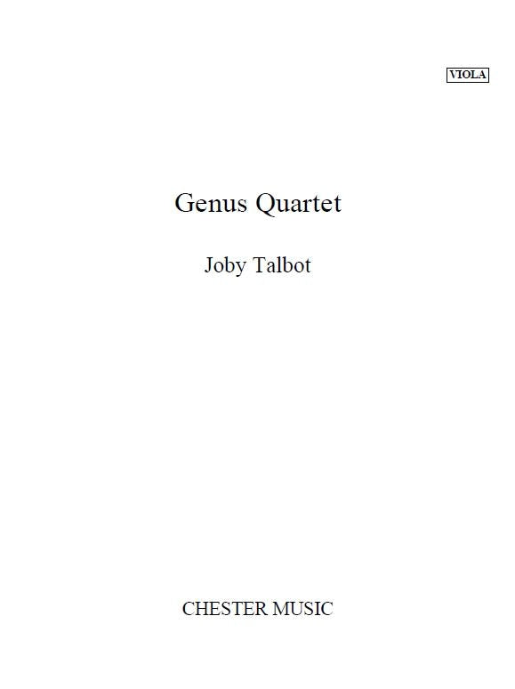 Genus Quartet de Joby Talbot, Jeu de parties pour quatuor à cordes