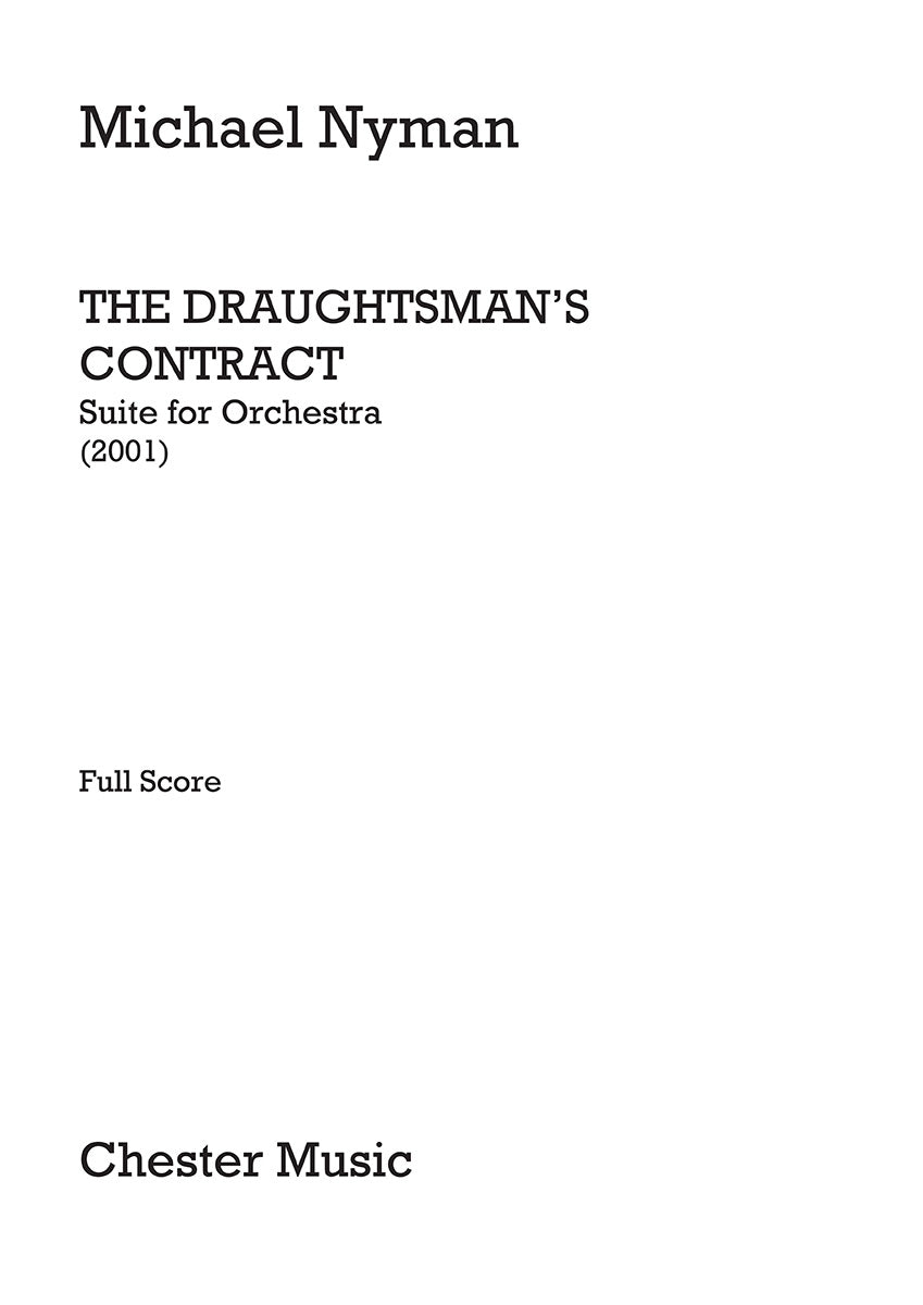 Draughtsman's Contract Suite de Michael Nyman, Partition pour orchestre