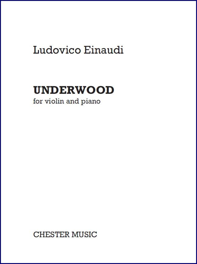 Underwood de Ludovico Einaudi, Partition + parties pour violon et Piano