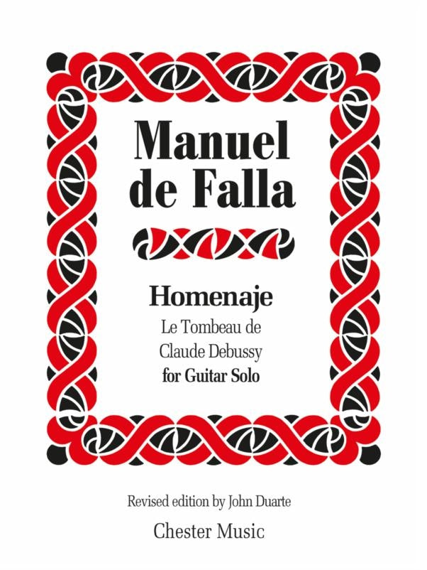 Homenaje (Hommage) Le Tombeau De Claude Debussy de Manuel de Falla, Livre pour guitare