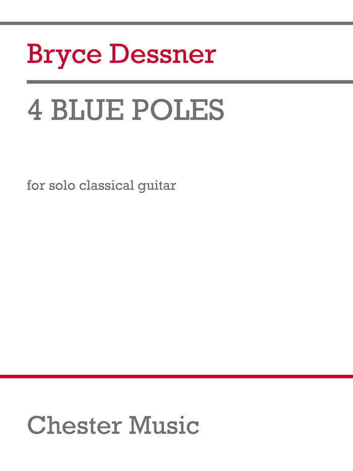 Four Blue Poles de Bryce Dessner, Livre pour guitare