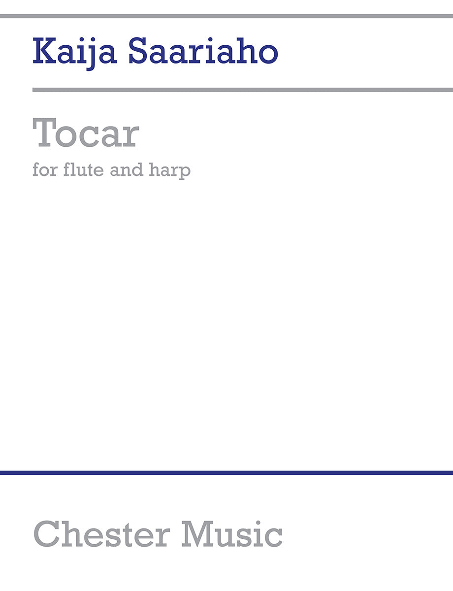 Tocar (Version for Flute and Harp) de Kaija Saariaho, Livre pour flûte et Harpe