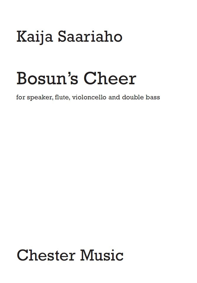 Bosun's Cheer - Modern Instrument Version de Kaija Saariaho