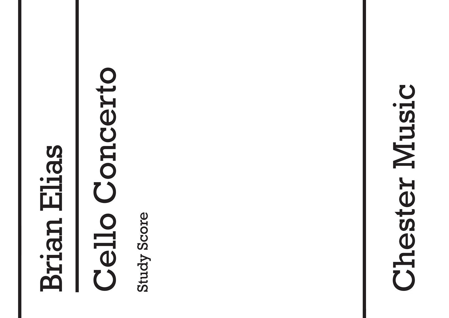 Concerto For Cello And Orchestra de Brian Elias, Partition pour orchestra and Cello Solo
