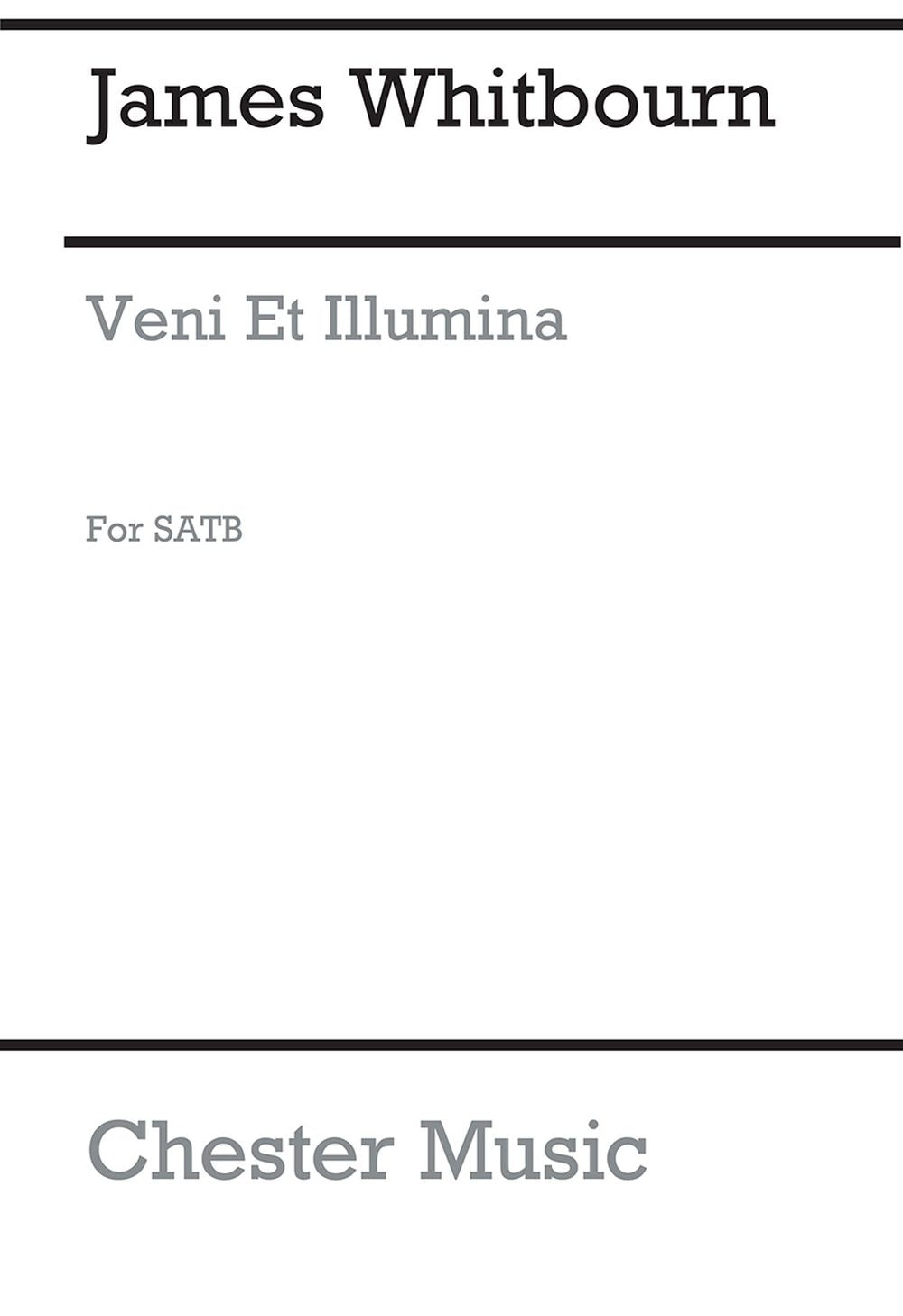 Veni Et Illumina de James Whitbourn, Réduction pour piano pour sATB et SA et Orgue