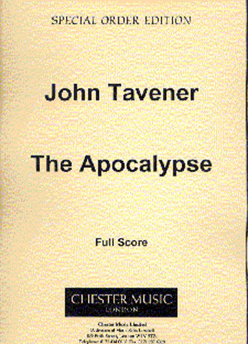The Apocalypse de John Tavener, Partition pour sTB et 3 trompettes et 3 trombones et Violoncelle et Percussion