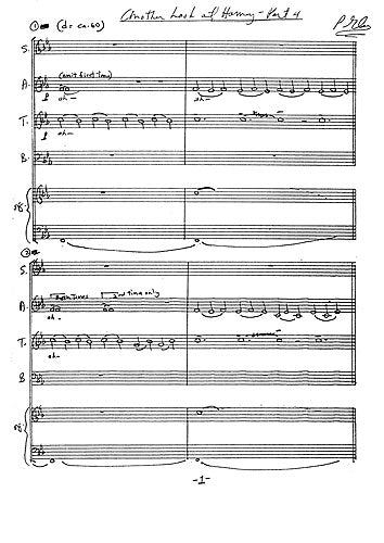 Philip Glass Another Look At Harmony de Philip Glass, Partition pour sATB et Orgue