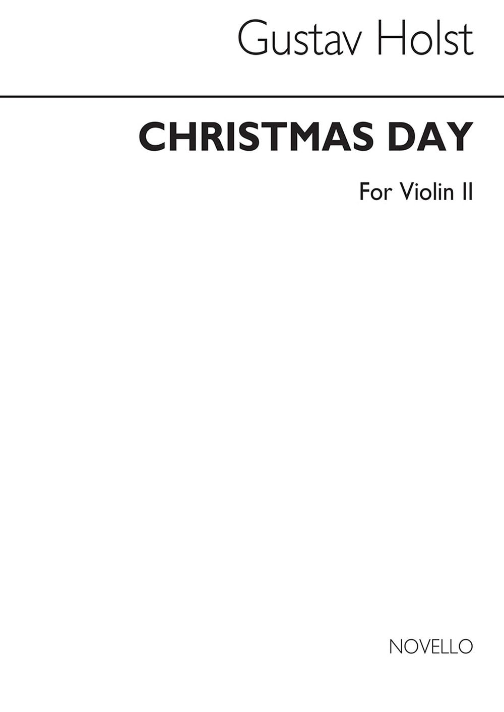 Holst Christmas Day - Violin 2, Partie séparée pour ensemble de chambre