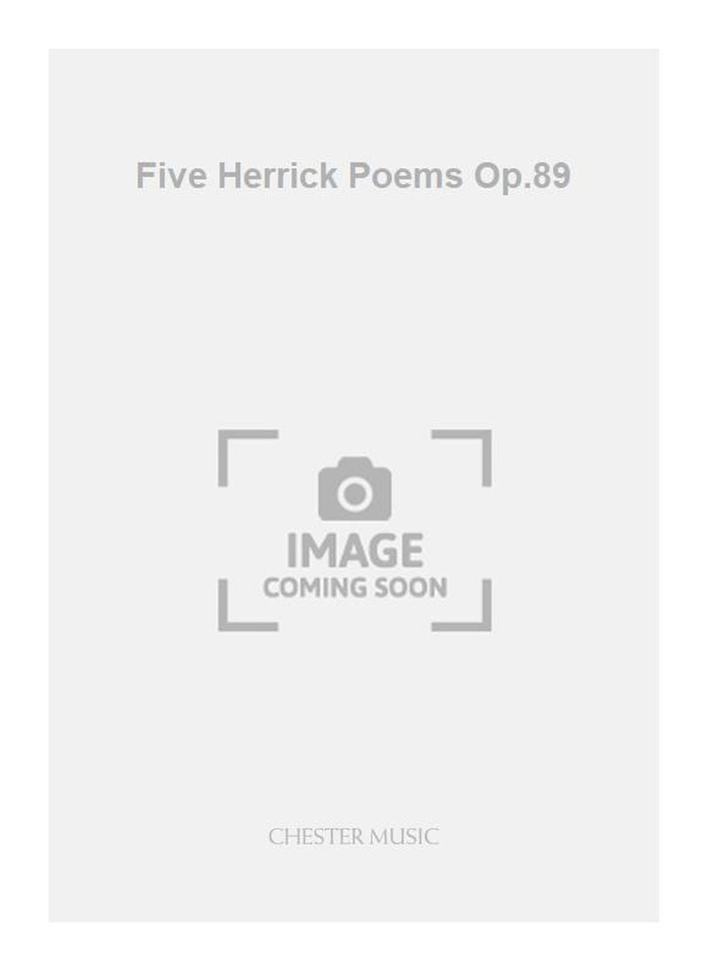 Five Herrick Poems Op.89 de Lennox Berkeley, Livre pour voix de ténor et Harpe