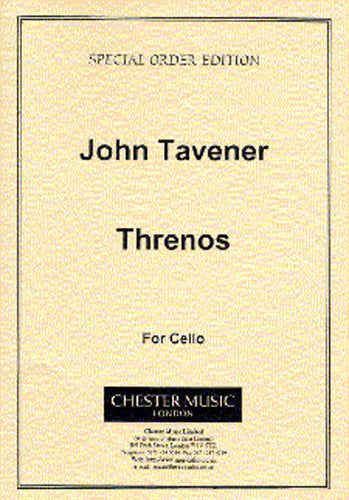 Threnos de John Tavener, Livre pour violoncelle