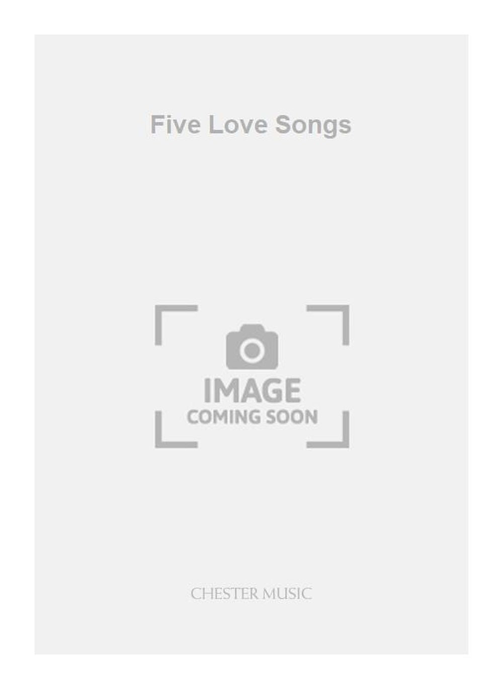 Five Love Songs de Geoffrey Burgon, Réduction pour piano pour sATB