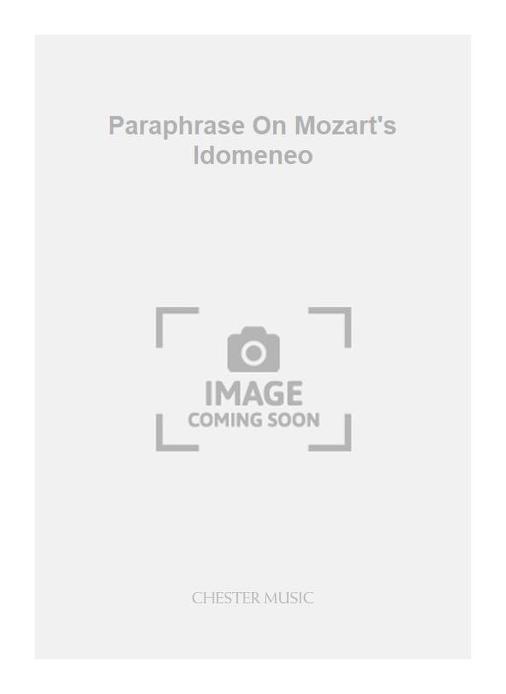 Paraphrase On Mozart's Idomeneo de Robert Saxton, Partition pour ensemble à vent