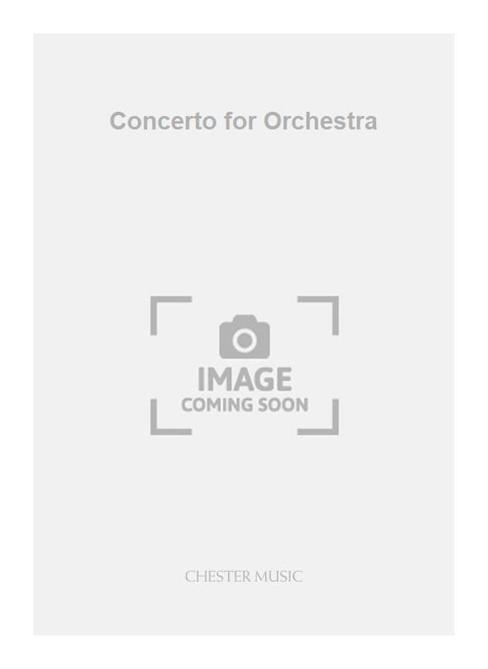 Concerto for Orchestra de Robert Saxton, Partition pour orchestre
