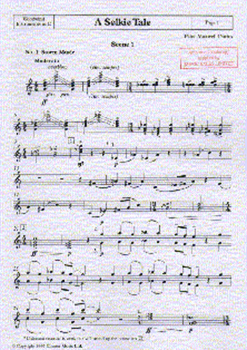 A Selkie Tale - Woodwind Instruments in C de Peter Maxwell Davies, Partie séparée pour ensemble à vent