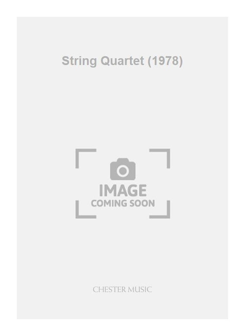 String Quartet (1978) de Anthony Payne, Jeu de parties pour quatuor à cordes