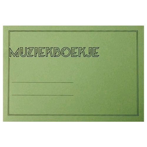 Cahier de musique 6 portées interfolié (vert)