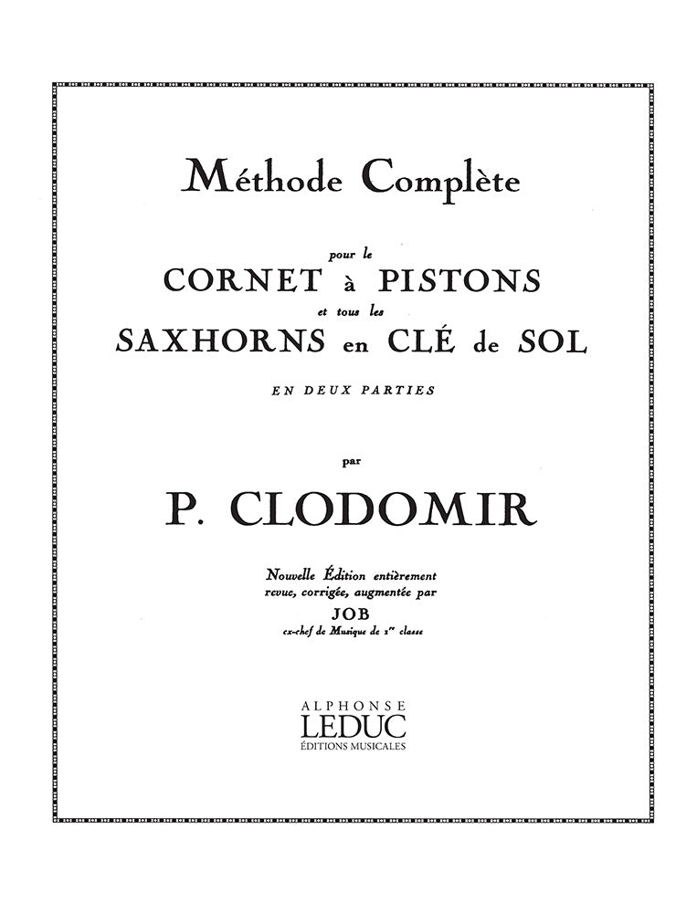 Méthode Complète de Cornet, Vol.1 | Pierre-François Clodomir