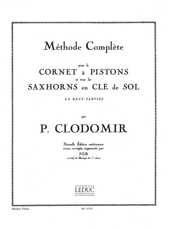 Méthode Complète de Cornet, Vol.2 | Pierre-François Clodomir
