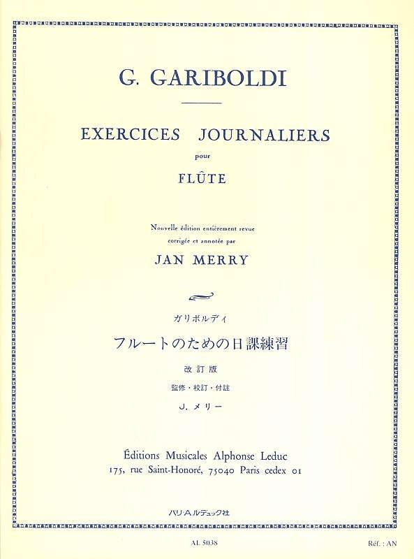 Exercices Journaliers Op. 89 | Giuseppe Gariboldi | Flûte