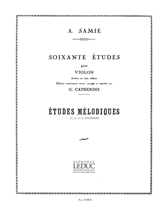 60 études pour violon | Auguste Samie