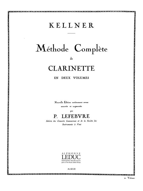 Johann-Peter Kellner: Méthode Vol.2 | Clarinette