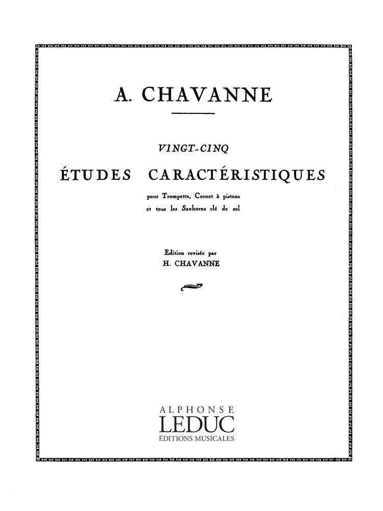25 Études Caractéristiques | André Chavanne | Trompette